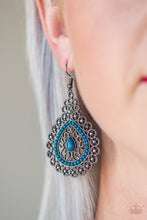 Load image into Gallery viewer, Carnival Courtesan - Blue Earring