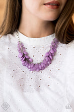 Load image into Gallery viewer, Colorfully Clustered - Purple Necklace