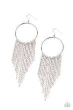 Load image into Gallery viewer, Streamlined Shimmer - White earring
