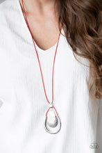 Load image into Gallery viewer, Texture Trekker - Red necklace