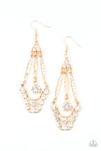 Load image into Gallery viewer, High-Ranking Radiance - Gold earring