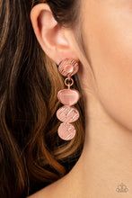 Load image into Gallery viewer, Asymmetrical Appeal - Copper earring