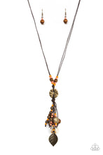 Load image into Gallery viewer, Knotted Keepsake - Orange necklace