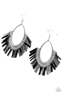 Fine Tuned Machine Black Earring