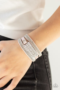 Shockingly Sparkly pink urban bracelet