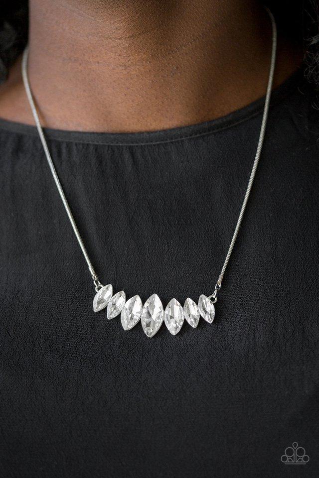 Leading Lady White necklace
