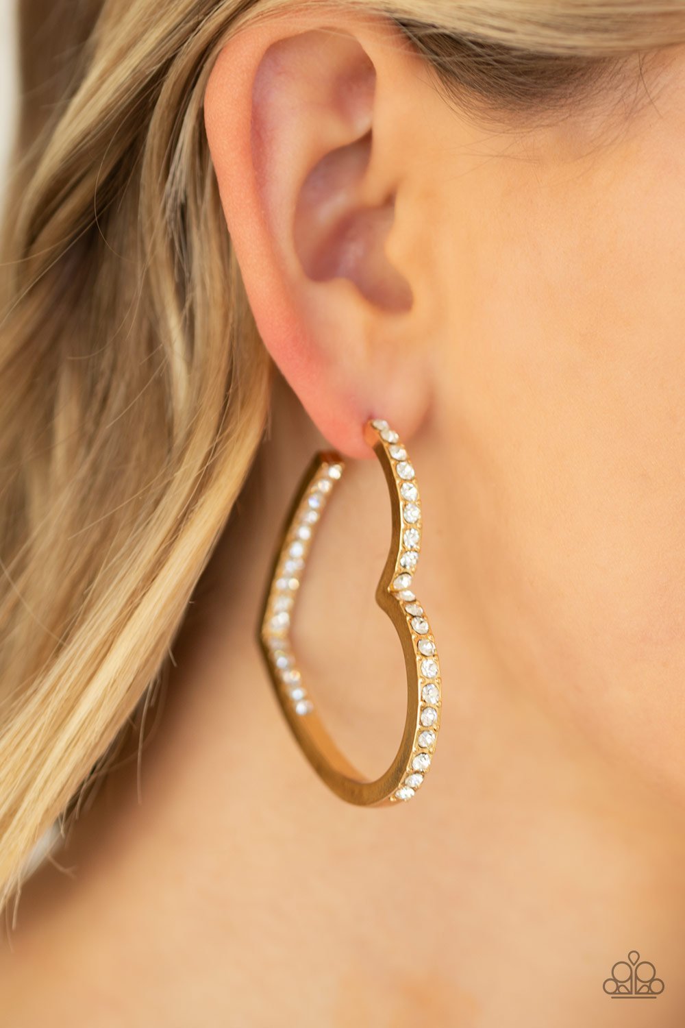 Heartbreaker Brass earring