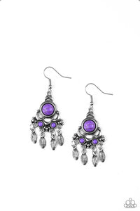 No Place Like Homestead Purple Earring