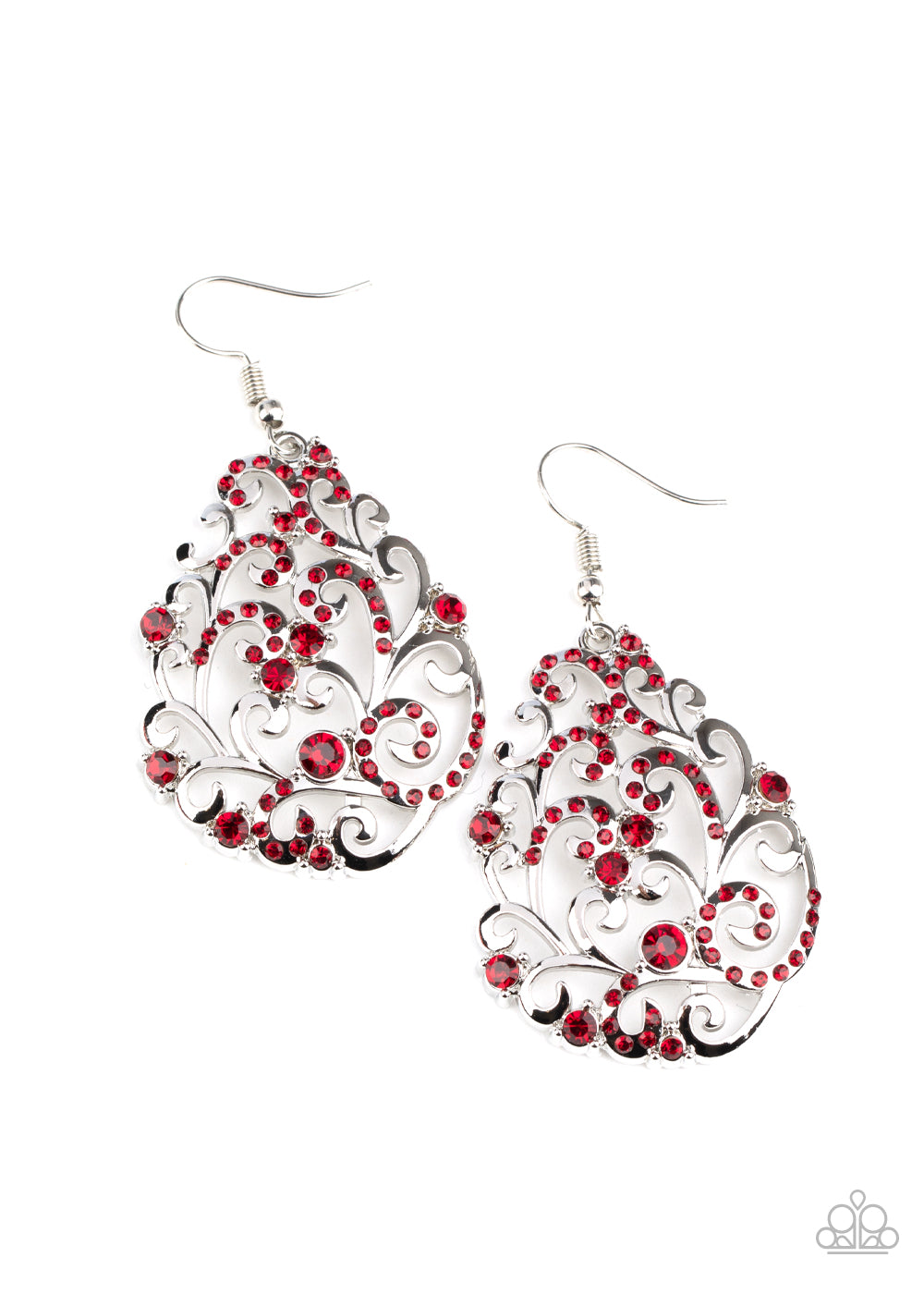 Winter Garden Red Earring