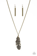 Load image into Gallery viewer, Free Bird Brass Necklace

