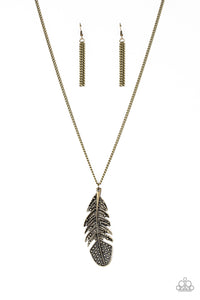 Free Bird Brass Necklace