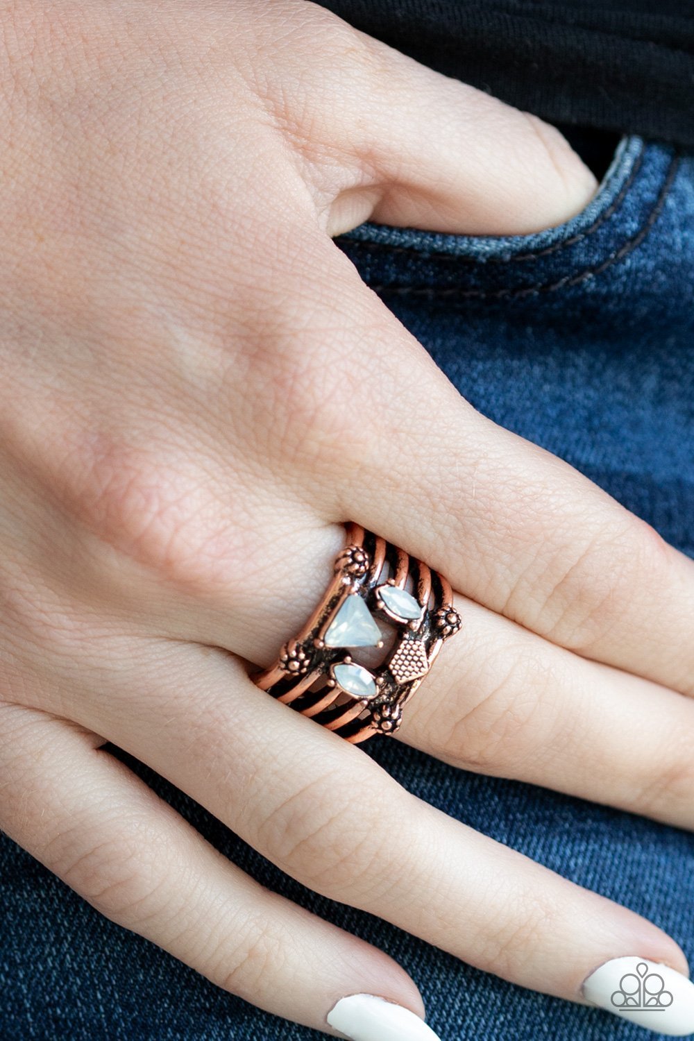 Shape Scene Copper ring