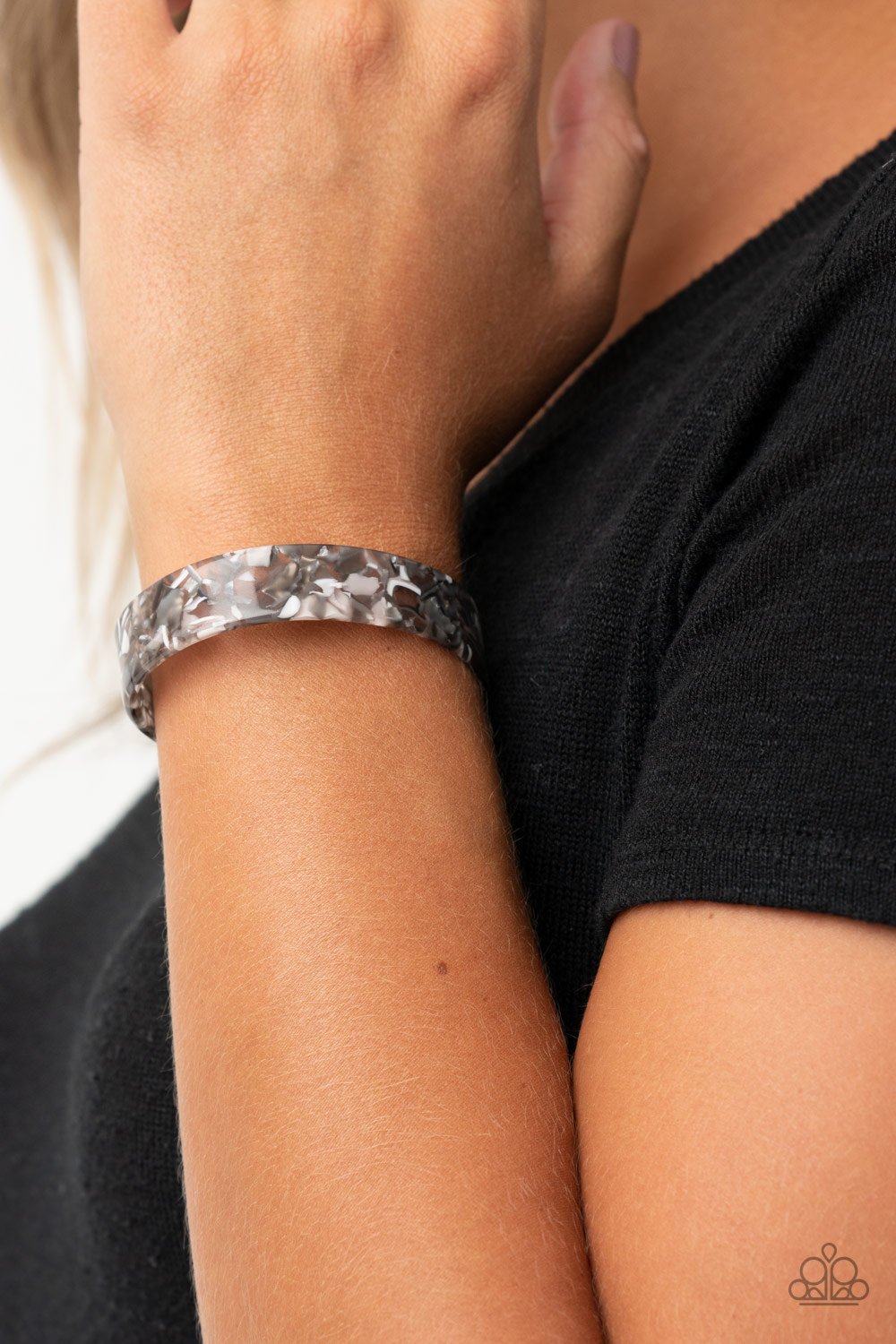 It's getting HAUTE in HERE black bracelet