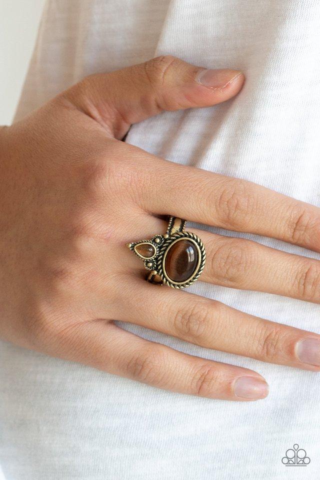 Malibu Mist Brass ring