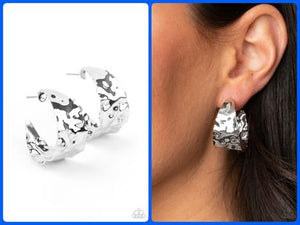 Put Your Best Face Forward Silver earring