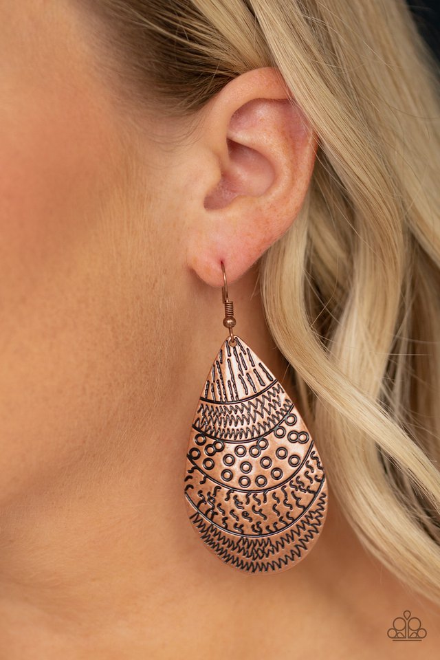 Safari Splash Copper earring