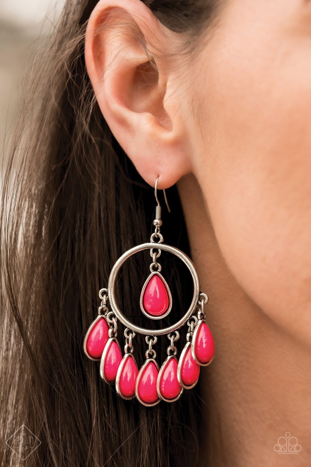 Flirty Flamboyance pink earring