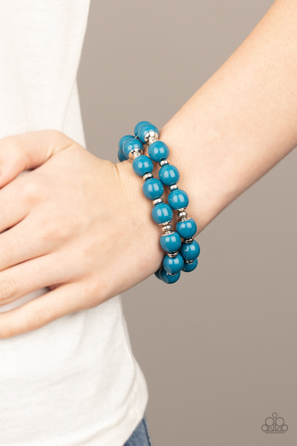 Bubble Blast Off blue bracelet