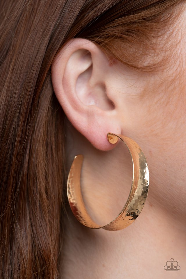 Fearlessly Flared Gold earring
