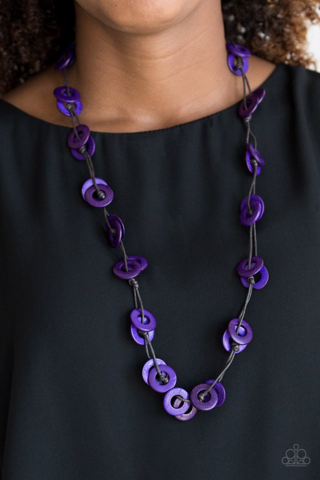 Waikiki Winds purple necklace