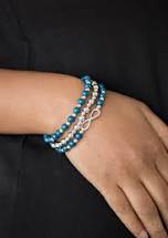 Immeasurably Infinite blue bracelet
