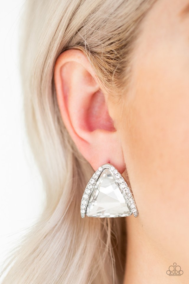 Exalted Elegance White earring