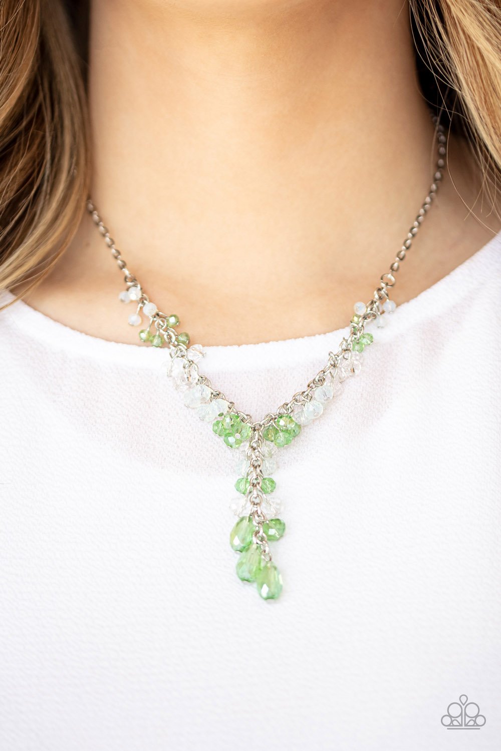 Iridescent Illumination Green Necklace