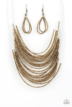 Load image into Gallery viewer, Catwalk Queen Brass Necklace
