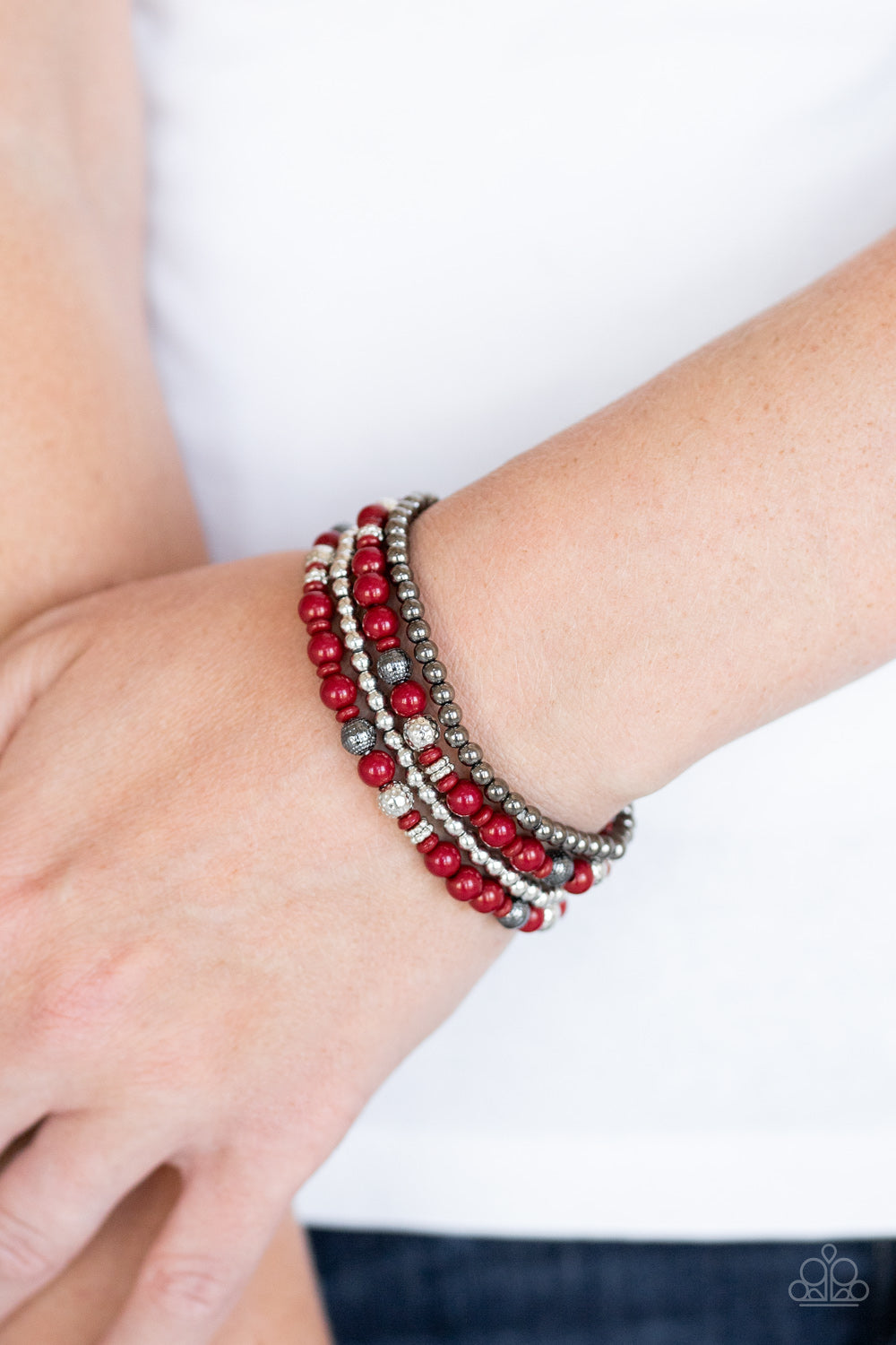 Stacked Style Maker Red bracelet