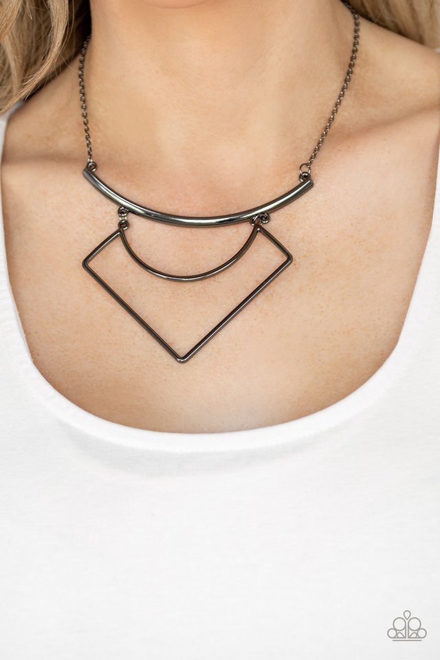 Egyptian Edge Black Necklace