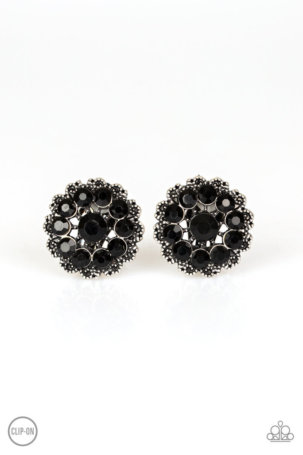 Business Bedazzle - Black earring