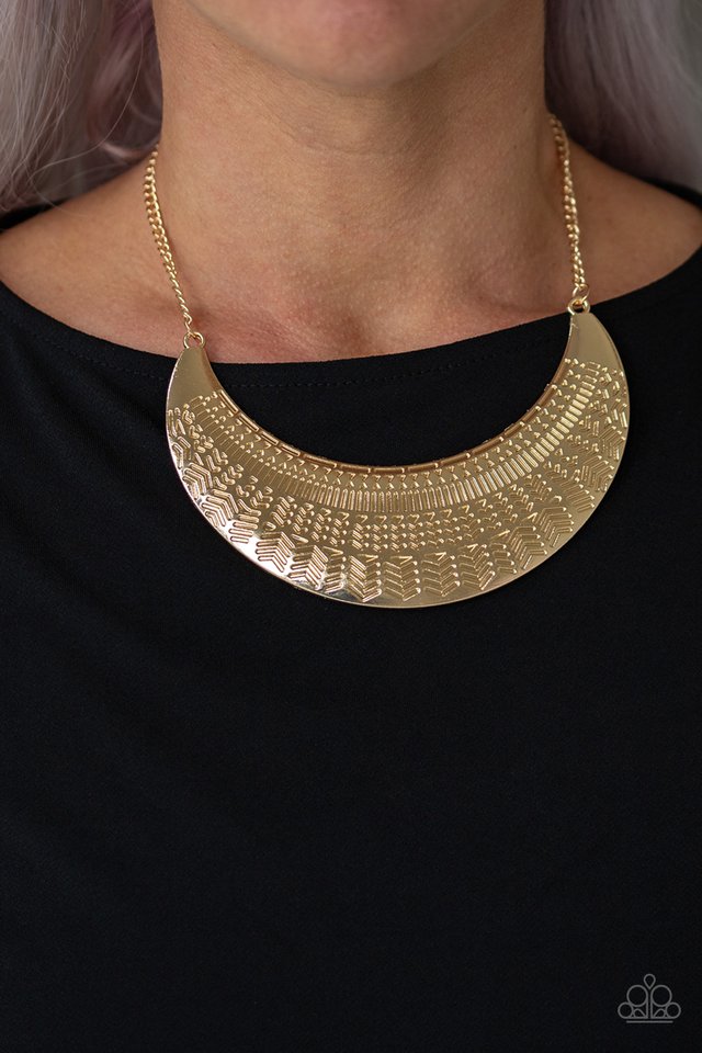Large As Life Gold necklace