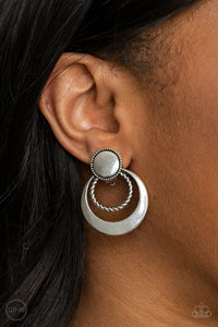 Refined Ruffles white earring