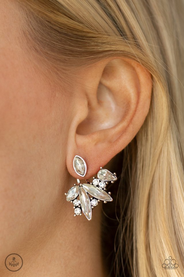 Deco Dynamite white Earring