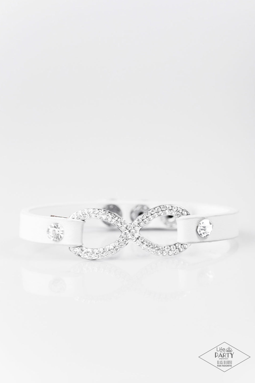 Innocent Till Proven GLITZY! - White bracelet