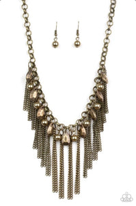Industrial intensity brass Necklace
