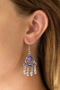 No Place Like Homestead Purple Earring