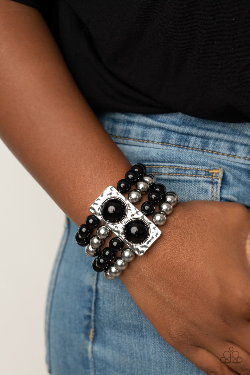 WEALTH- Conscious black bracelet