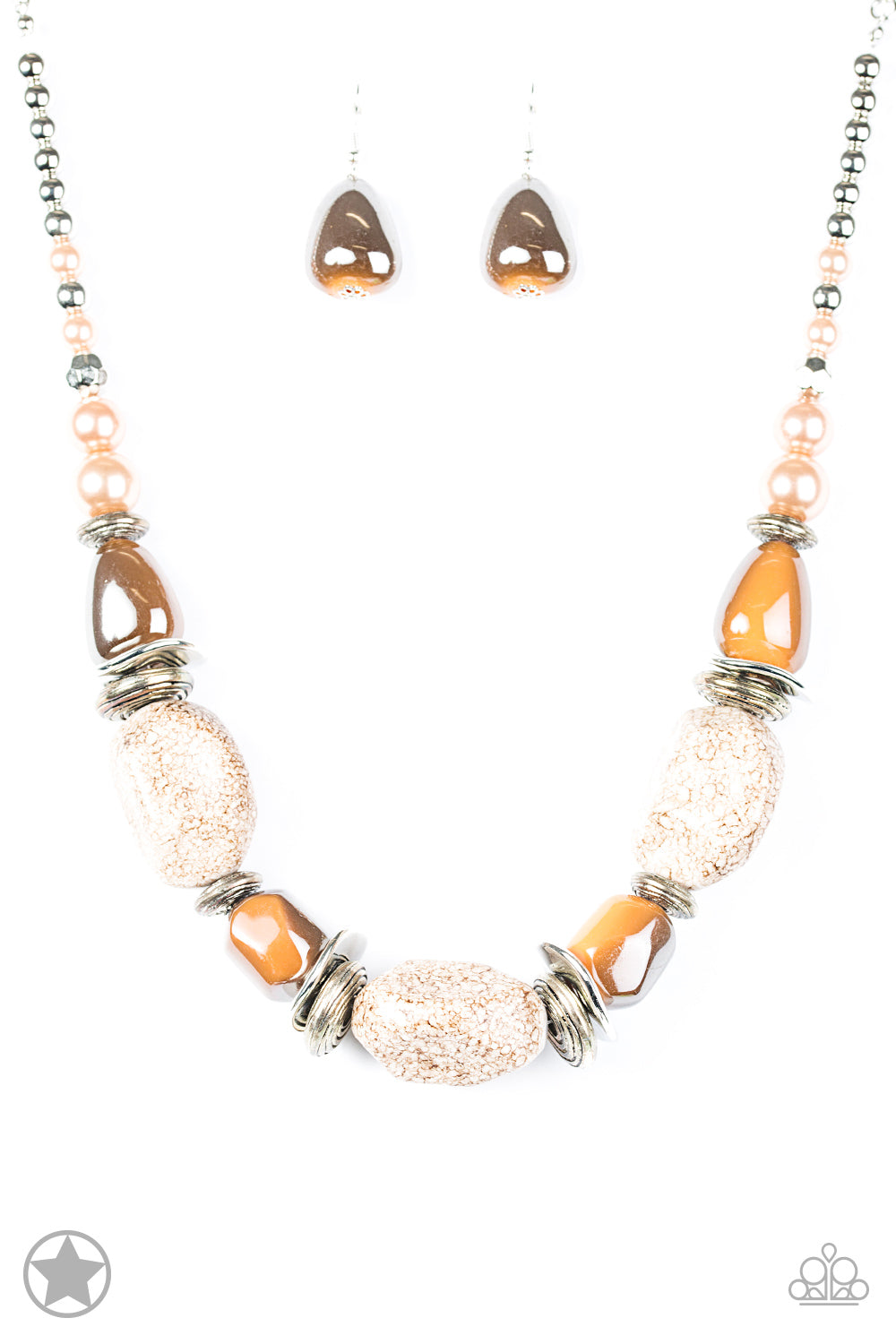 In Good Glazes - Peach necklace blockbuster