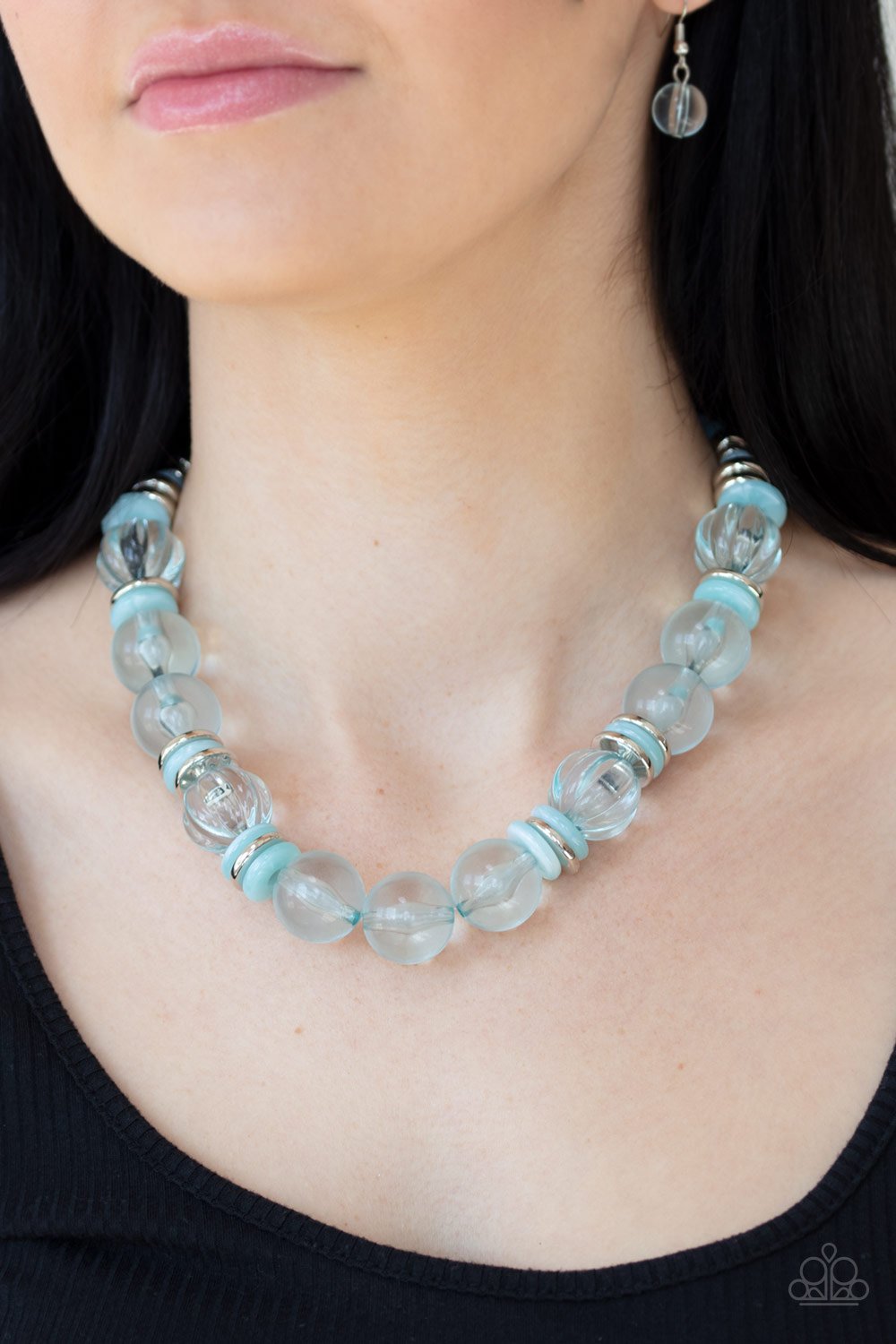 Bubbly Beauty Blue Necklace