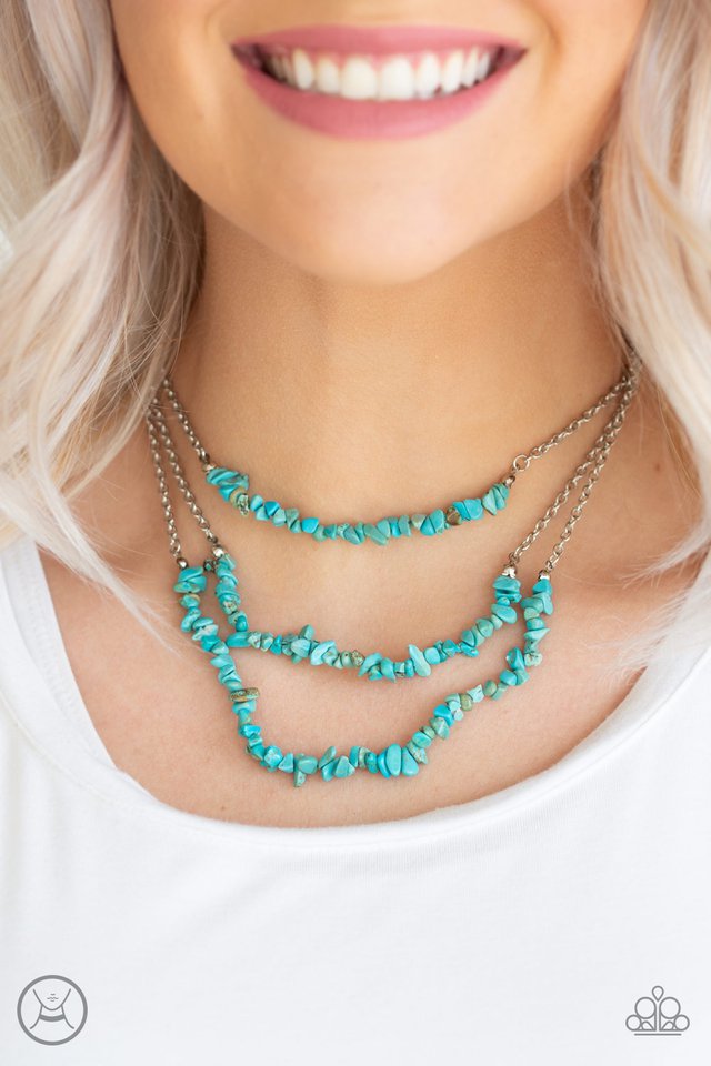 Eco Goddess Blue Choker necklace