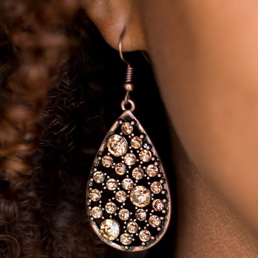 Glow With The Flow copper earring
