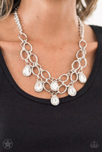 Load image into Gallery viewer, Show-Stopping Shimmer - White blockbuster necklace
