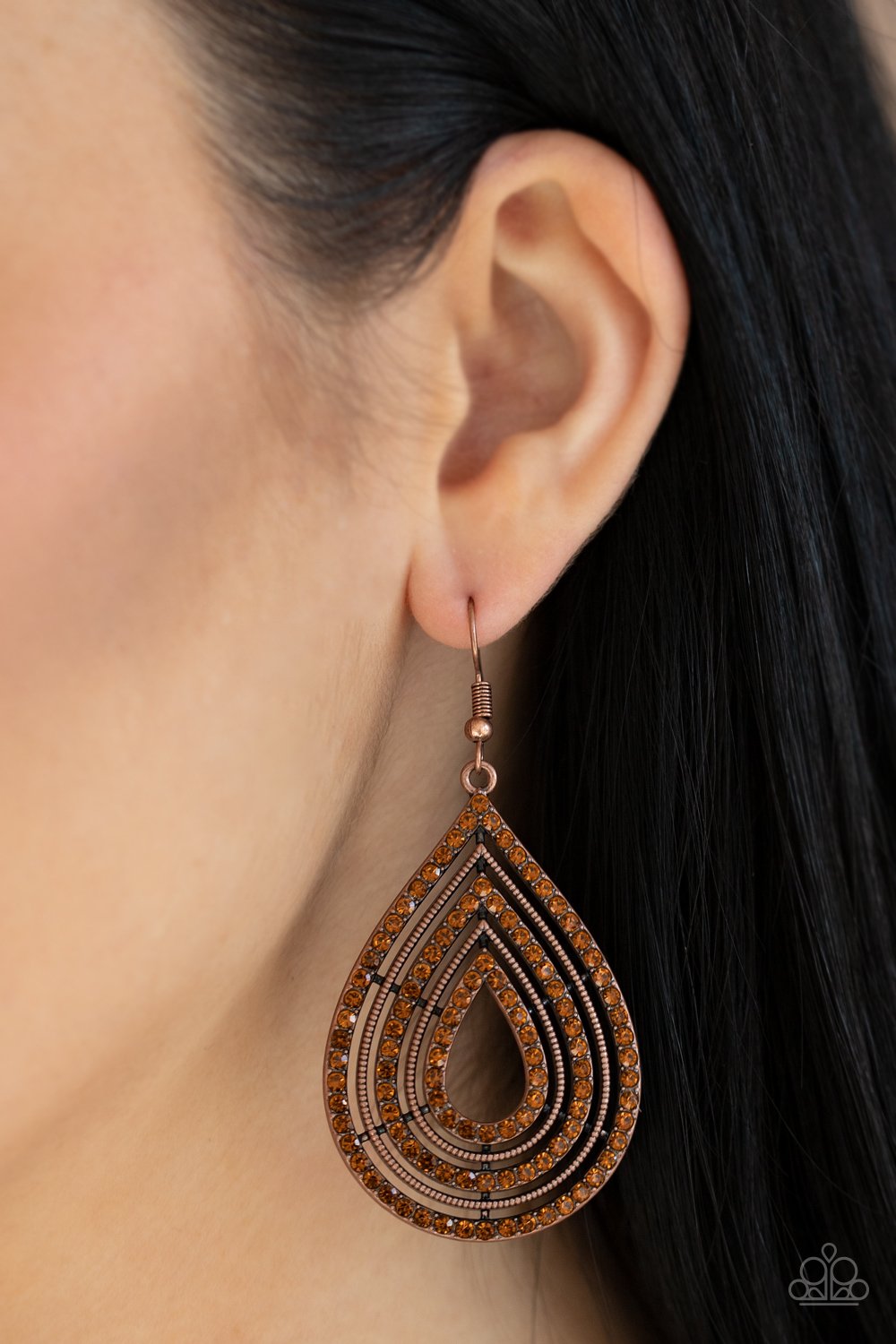 5th Avenue Attraction copper earring