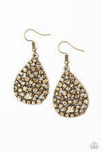 Load image into Gallery viewer, Sparkle brighter Brass Earring
