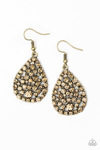 Sparkle brighter Brass Earring