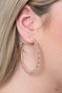 Radient Ridges Rose Gold earring