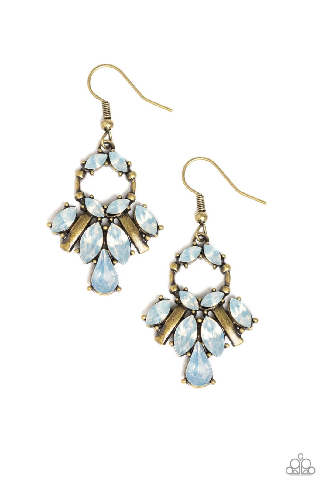 glowing allure brass earring