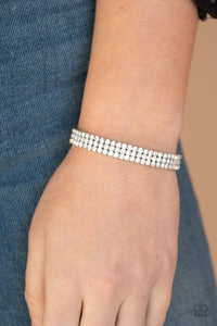 Stacked Deck white bracelet