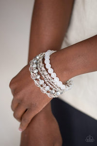 Crystal Collage white bracelet